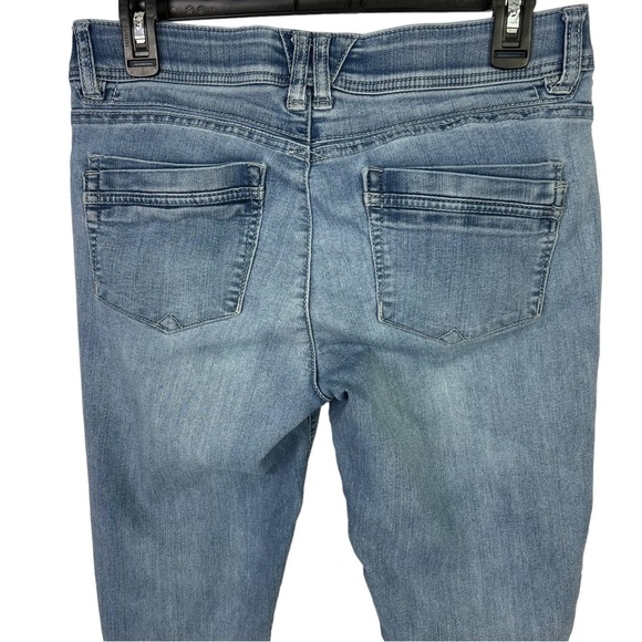 Democracy “Ab” Technology Women’s Jeans Sz 10 Blue 2” Elastic Waist Flaw/Pucker - Picture 4 of 14